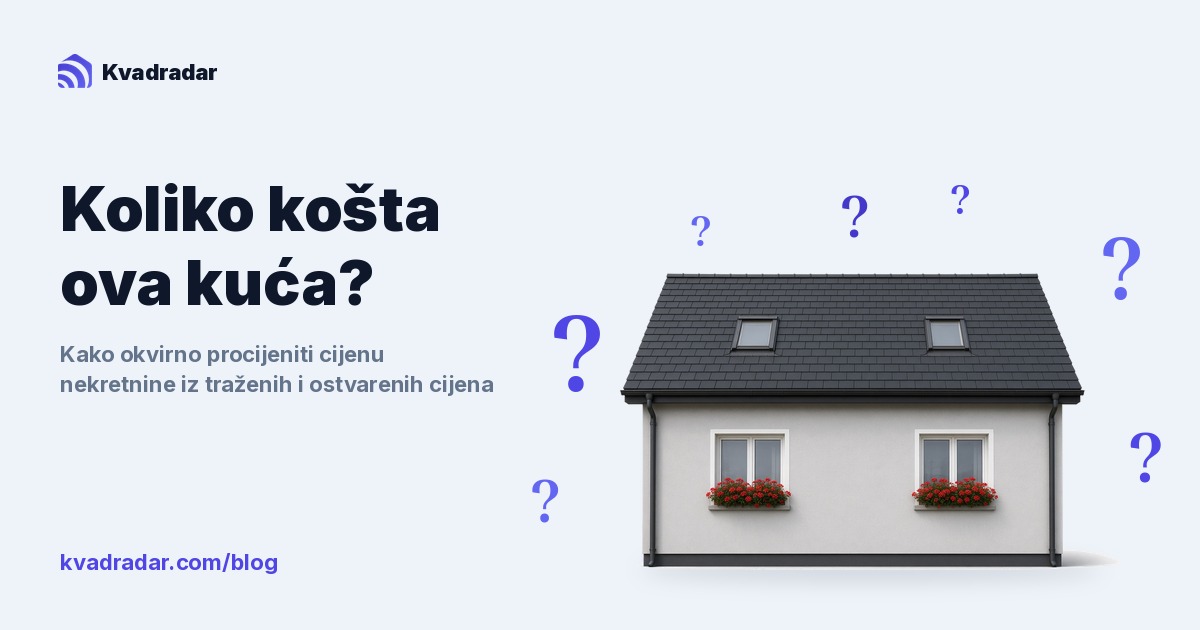 Usporedba traženih i ostvarenih cijena nekretnina: okvirna orijentacija prije kupnje ili prodaje